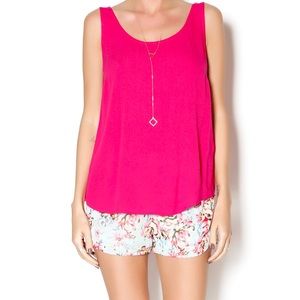 Magenta racerback tank